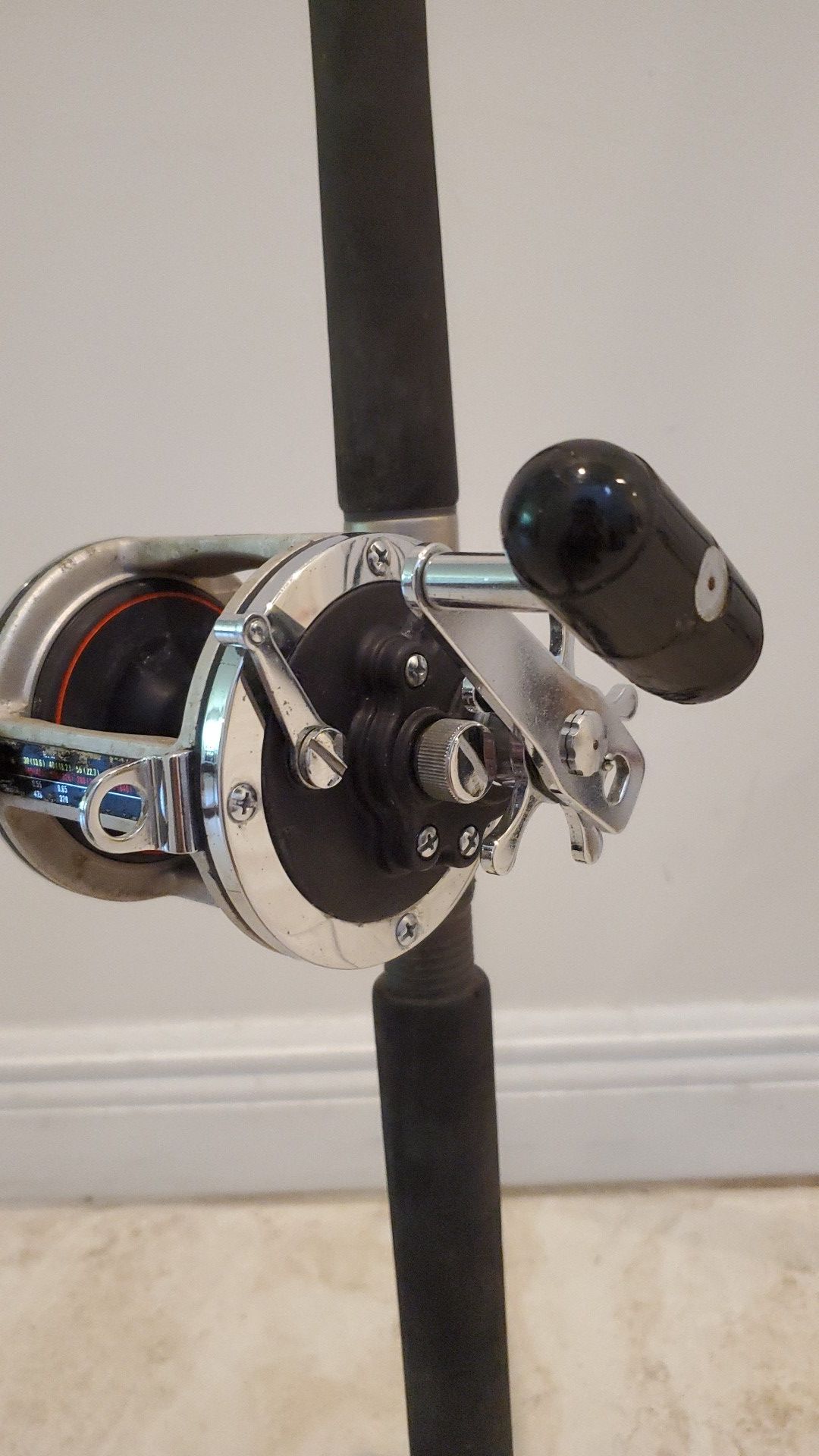 Daiwa Sealine 400h fishing reel made in Japan Shakespeare Tidewater 7" boat rod pole deep sea