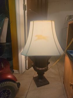 Vintage neoclassical trophy table lamp