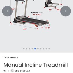 SUNNY HEALTH & FITNESS FOLDING INCLINE TREADMILL