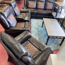 Furniture Living Room Set Leather Recliner Furniture On Sale