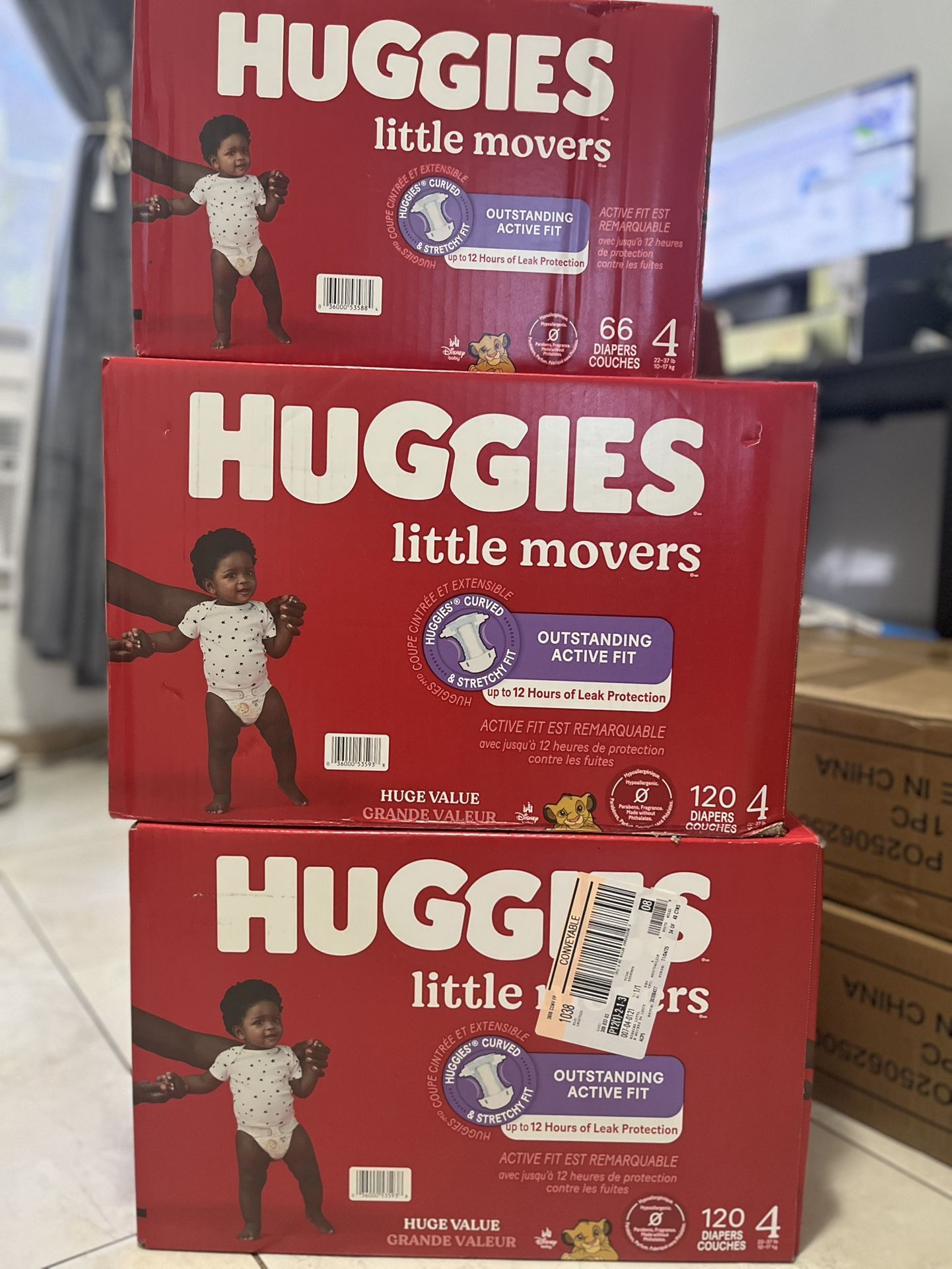 HUGGIES SİZE 4(3boxes)