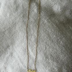 Name Necklace 14k Gold