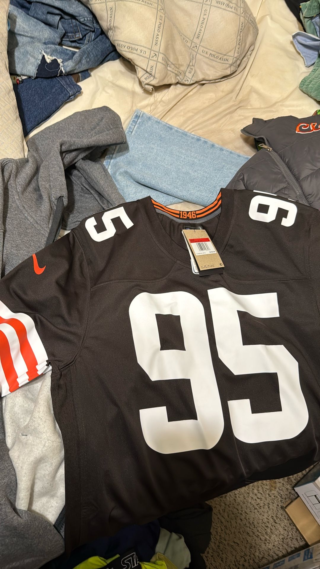 Large Cleveland Browns Jersey #Garrett