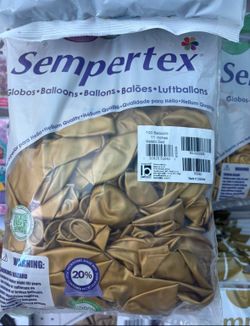 Sempertex balloons 🎈 . Metallic gold . Don’t