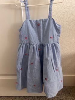 Janie and Jack American Flag denim dress