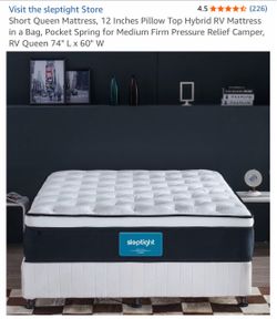 RV Short Queen Hybrid mattress