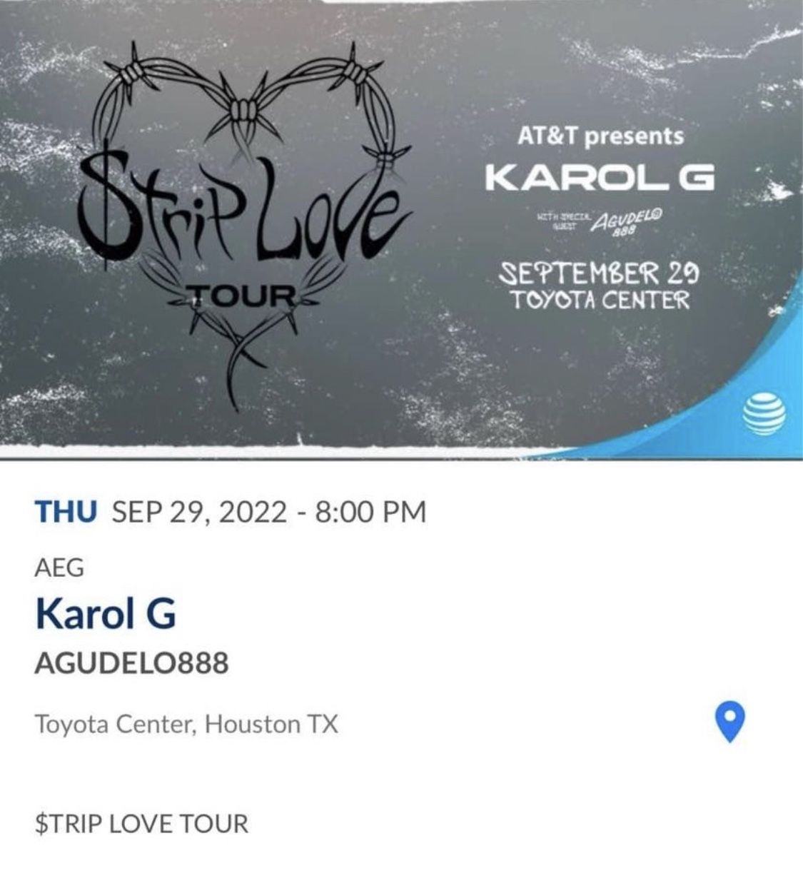 Single Karol G Ticket