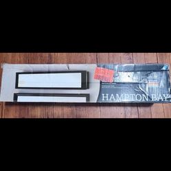 Hampton Bay Woodbury 24.6" Matte Black Integrated LED Bathroom Vanity Light Bar