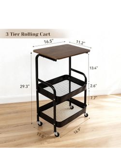 3 Tier Rolling Cart