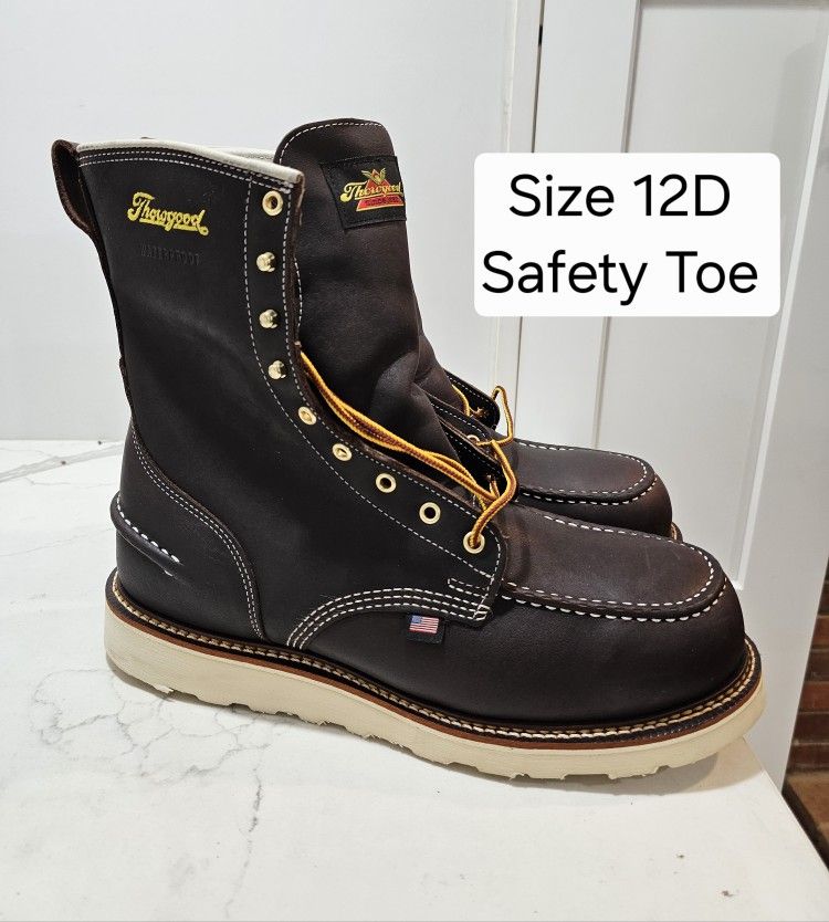 Thorogood Safety Toe Work Boots Size 12