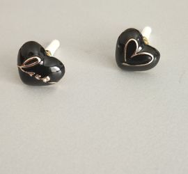 Love Decor Heart Stud Earrings