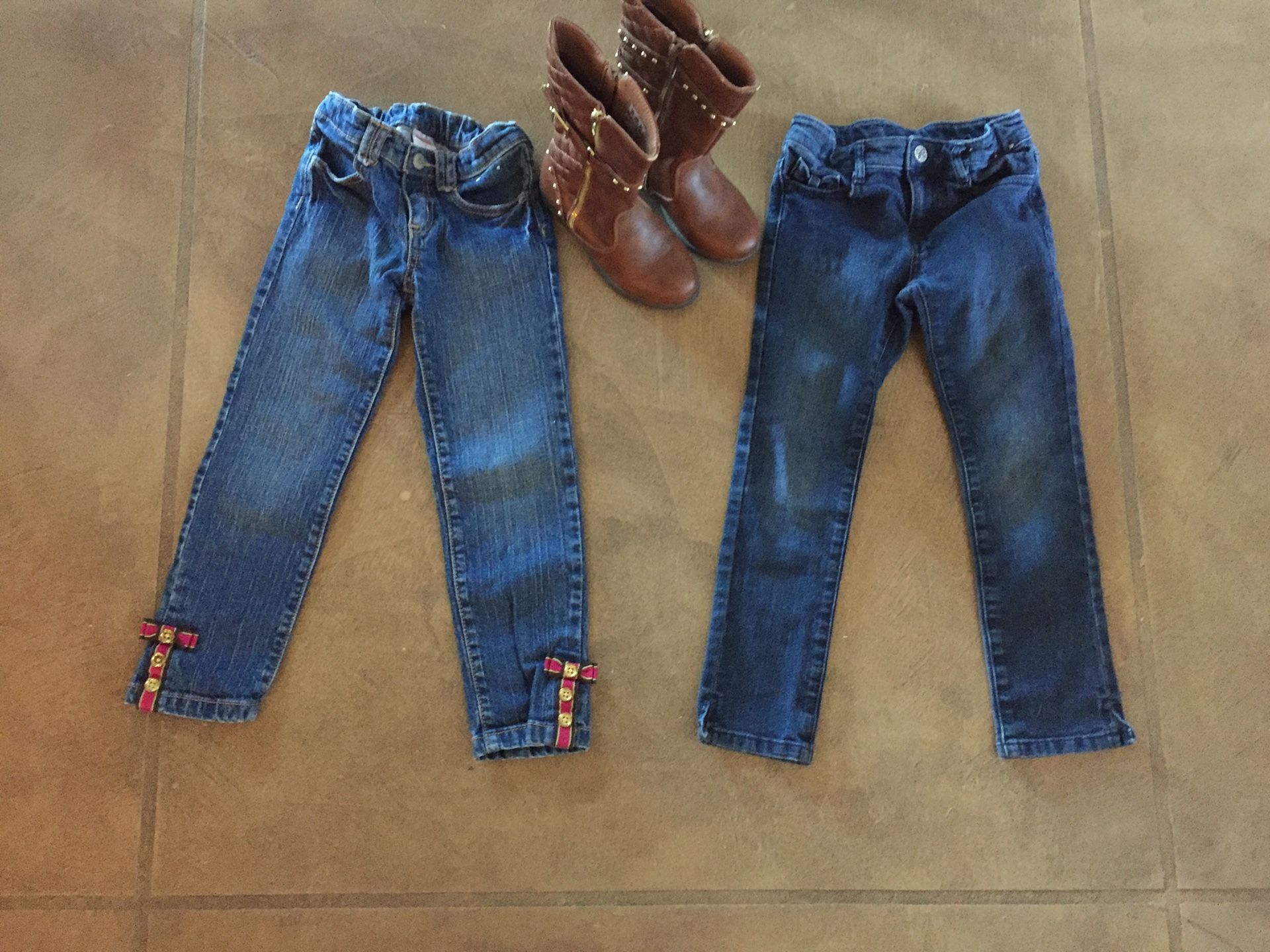 Girls Gymboree Jeans Size 5 & Size 12 boots