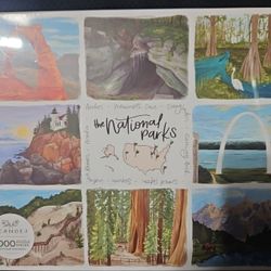 1CANOE2 National Parks Jigsaw Puzzle, Nature Puzzles for Adults 1000 Pieces, J..