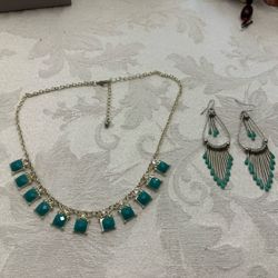 Southwest Earrings and Necklace Set
