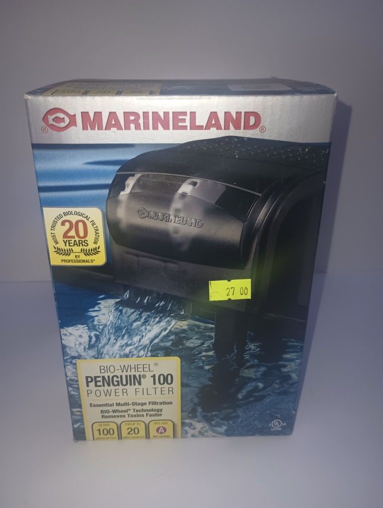 Marineland Bio Wheel Penguin 100 Power Aquarium Fish Tank Water Filter