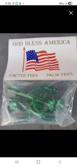 God Bless America Cactus Golf Tees Pack