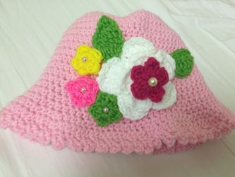Baby girl Crochet Hat 3y-4Y