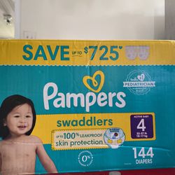 Pamper Swaddlers Size 3, 144 Diapers 