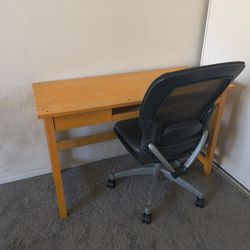Desk with chair
