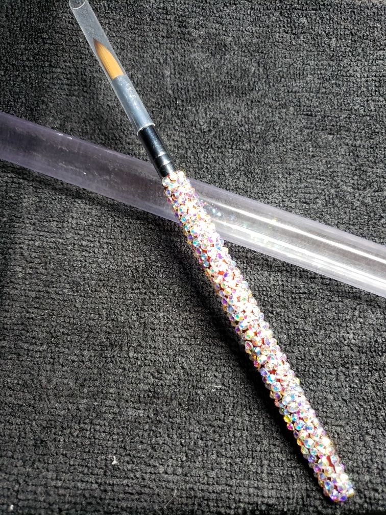 Nail Arclyic Brush #8 Fine Crystals