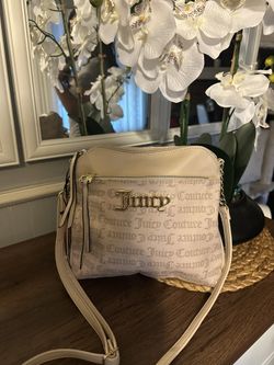 Juicy Couture Beige Monogram Crossbody Bag – New Juicy Couture Beige Monogram Crossbody With Tags (NWT)