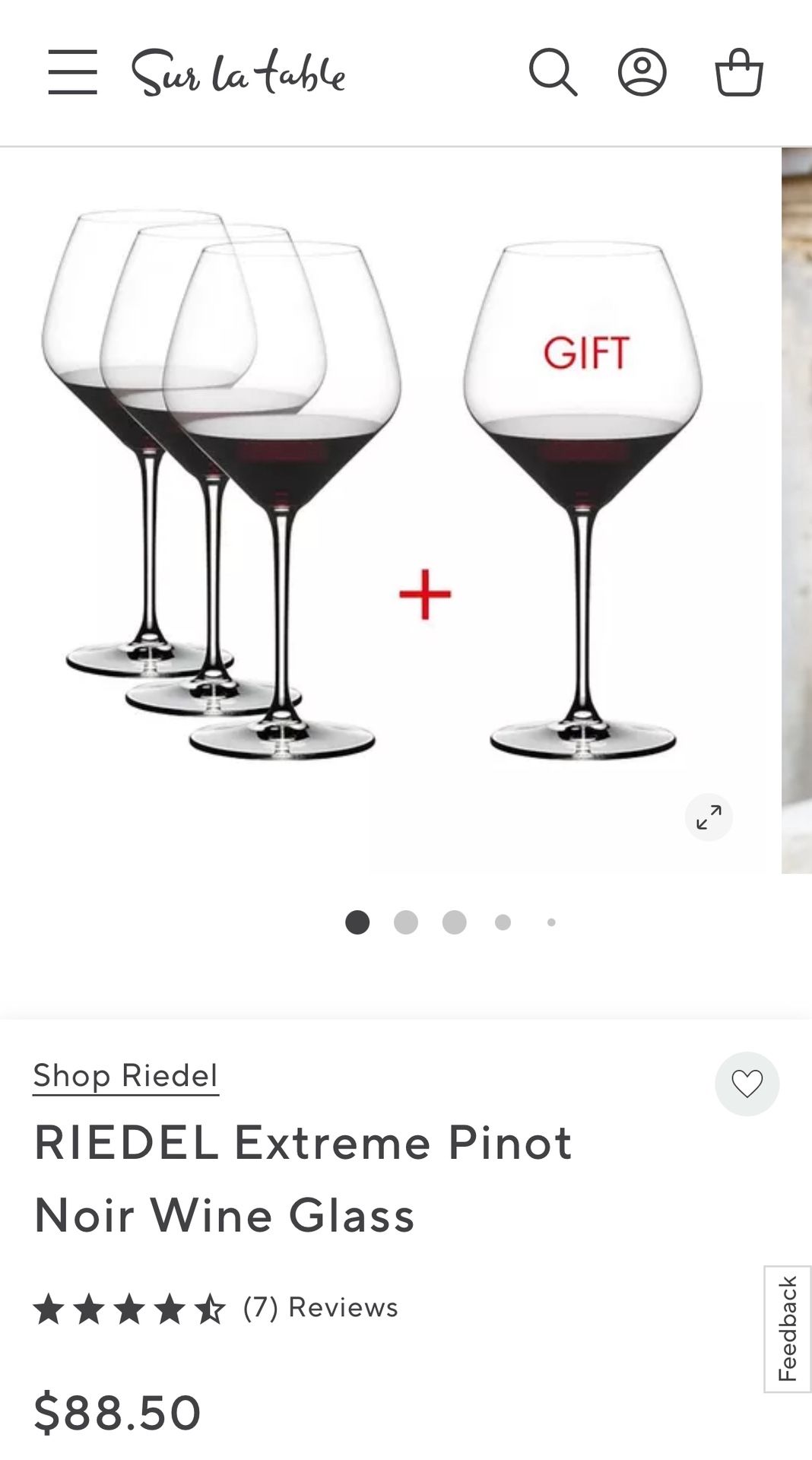 RIEDEL Extreme Pinot Noir Wine Glass