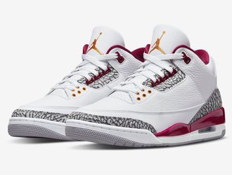 Size 7Y Jordan 3’s Cardinal Red-NIB