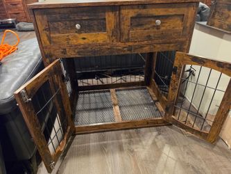 Dog crate furniture