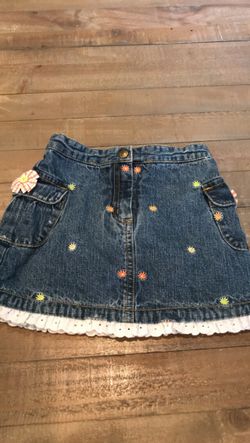 3T Gymboree denim floral skirt (shorts attached) - $6!!