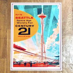 Seattle Worlds Fair Poster - 10.5” X 14” - New 