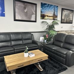 Black Sofa & Loveseat