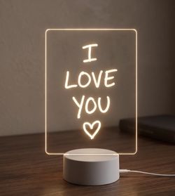 LED Acrylic Board Lamp with magic pen included