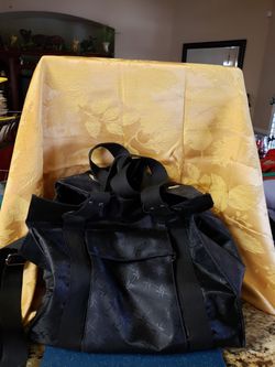 Black heavy duty tote bag