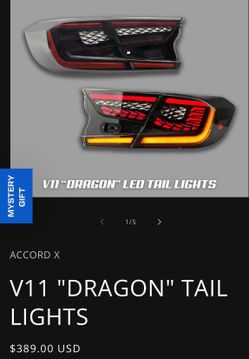 Honda Accord V11 “dragon” Taillights