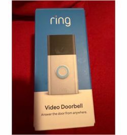 Brand New Ring Video Doorbell (2nd Gen) - Satin Nickel - Never Used