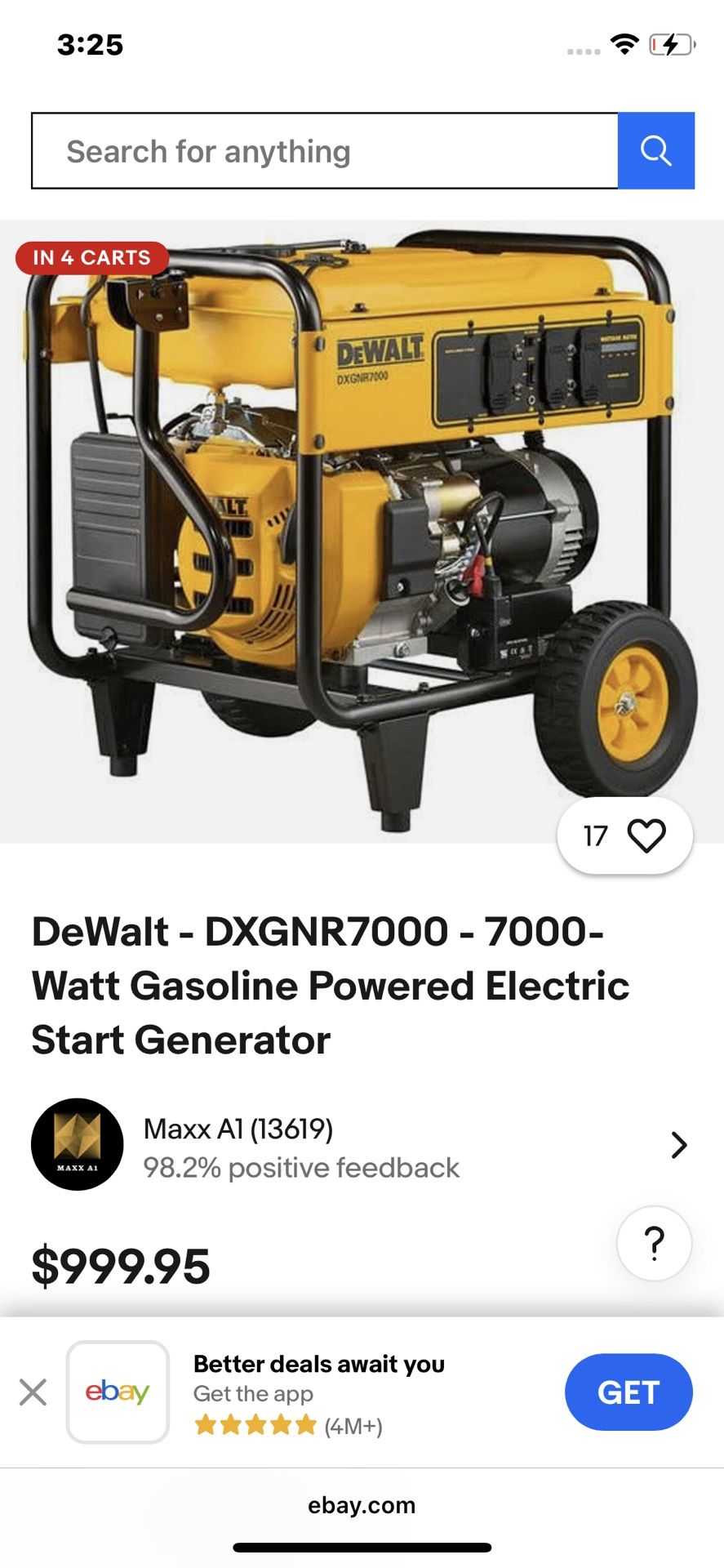 DeWalt Dx 7000 Generator