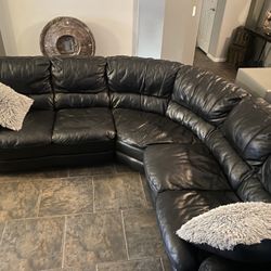 Black Leather Couch