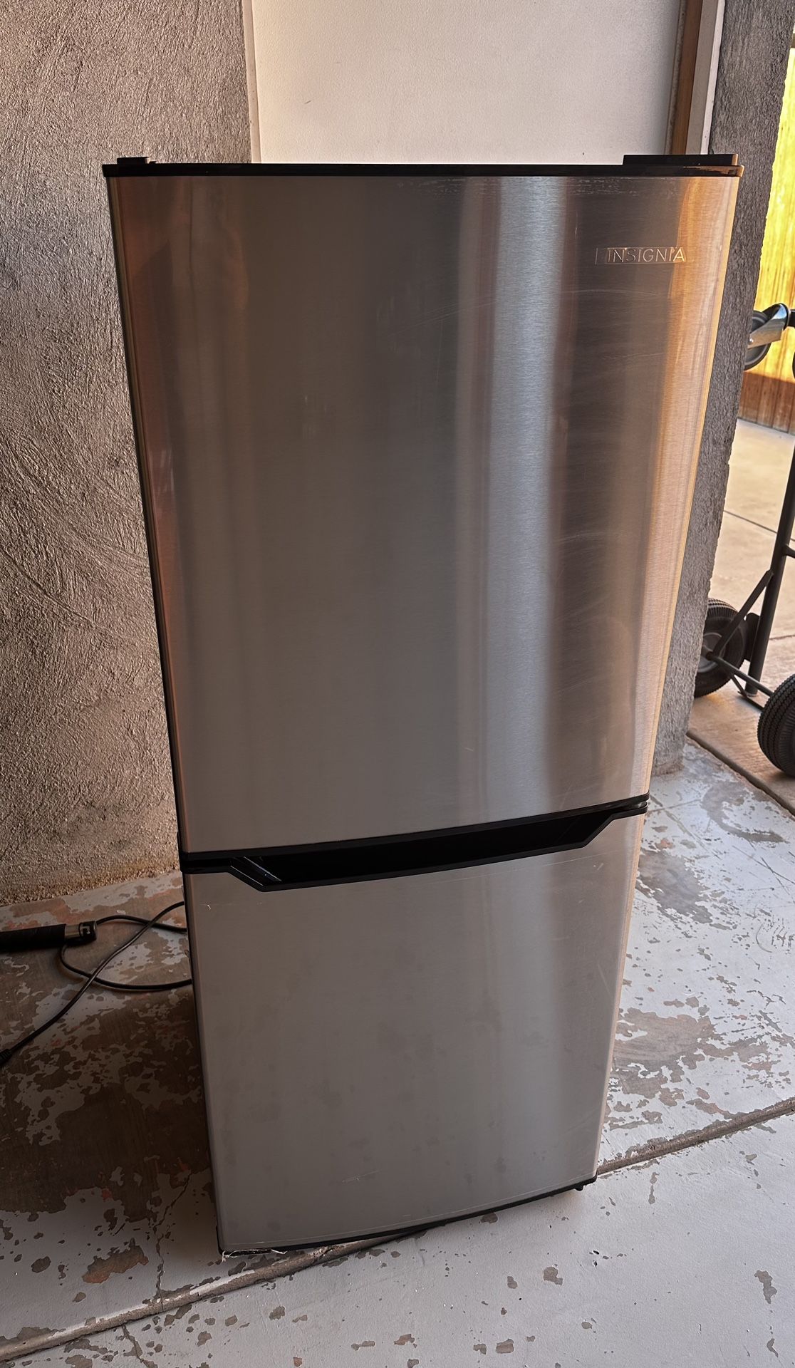 Insignia Stainless Steel 4.9 cu. ft. Mini Fridge With Bottom Freezer