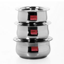 sumeet 3 pcs Stainless. steel/with lids
