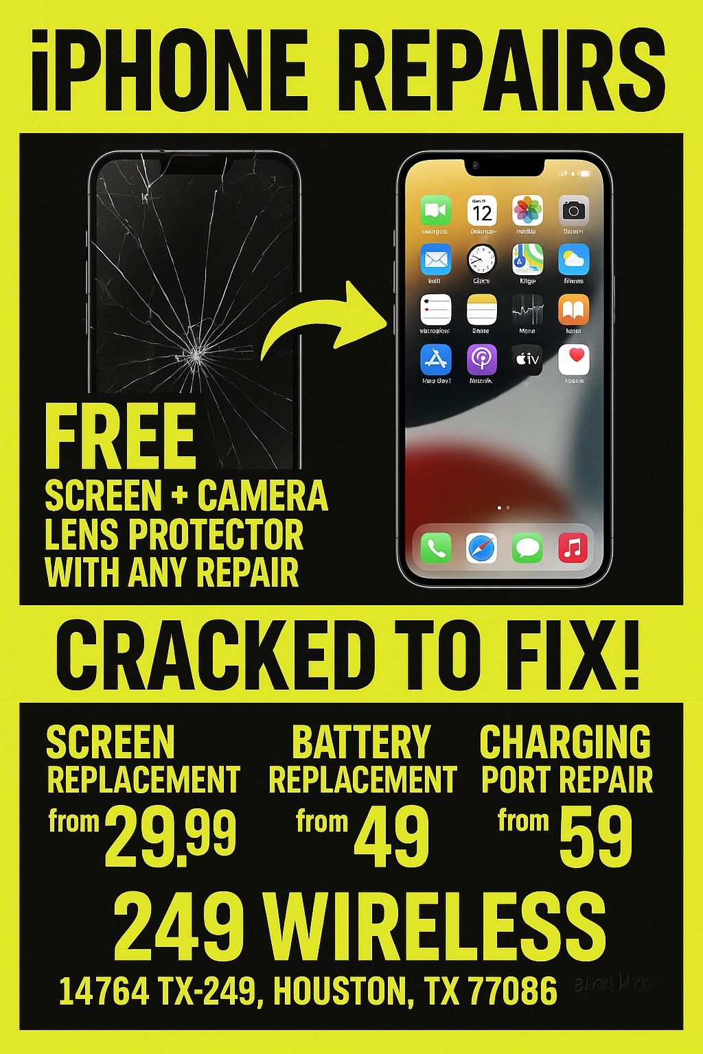 Iphone Repair -call Now Get Cheap Quote + Warranty 💯