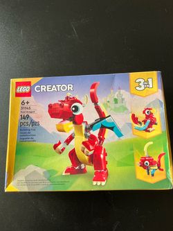 LEGO Creator red dragon set #31145