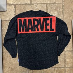 Disney Marvel Comic Books Monogram Crewneck Sweater Size Small Spirit Jersey 