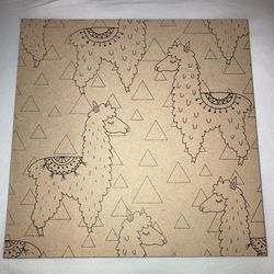 🦙🖼️ Llama Alpaca Wooden Canvas 🦙 DIY Paint Piece 🎨