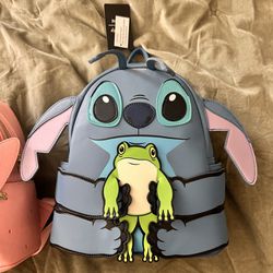Stitch With Frog Backpack 