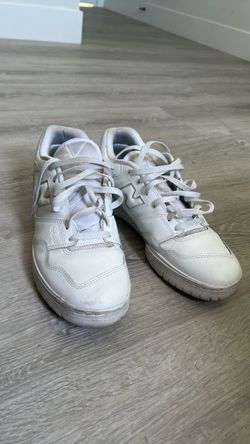 New Balance White Lace-Up Sneakers