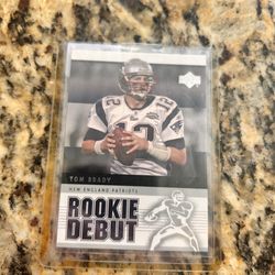 Tom Brady rookie debut card
