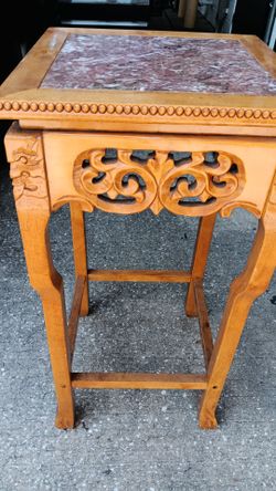 Marble top stand