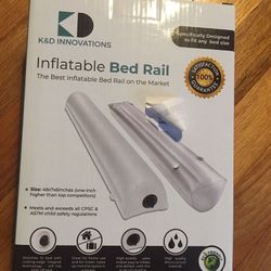 Inflatable Toddler Bed rails for Travel and Vacations - Pack and Play replacement - Child Safety - crib alternative - baby portable bed