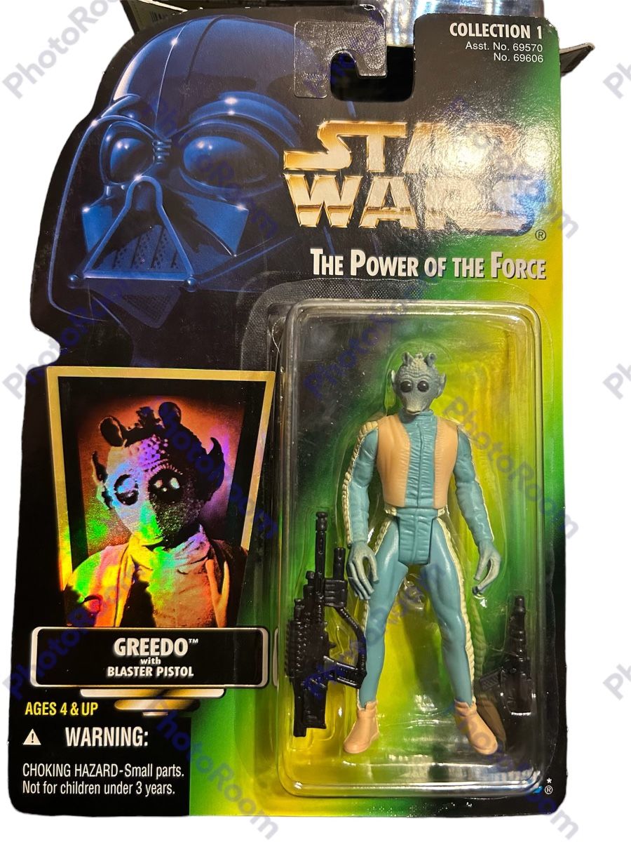 Star Wars 1996 Collection 1 Greedo With Blaster Pistol Holo