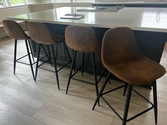 4 Counter height stools